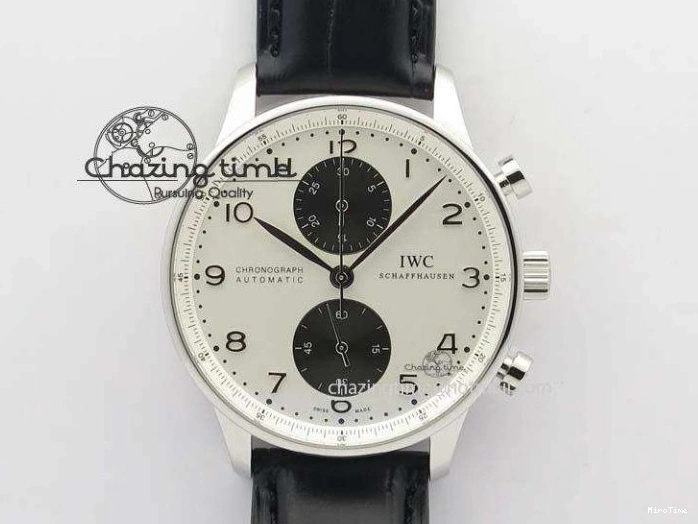 MIROTIME 0403 Portuguese Real PR IW500127 RG ZF 1:1 Best Edition Grey Red Dial On Brown Leather Strap A52010 V AllSeason 7331